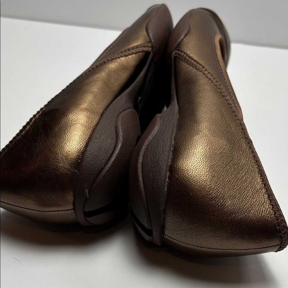 Clarks Privo Women's 6.5 Metallic Bronze Ballet Flats #0266 - Picture 10 of 12